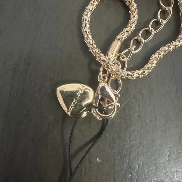 Betsey Johnson Blue Enamel Cowboy Boot Necklace Gold Tone Chain - Picture 3 of 5